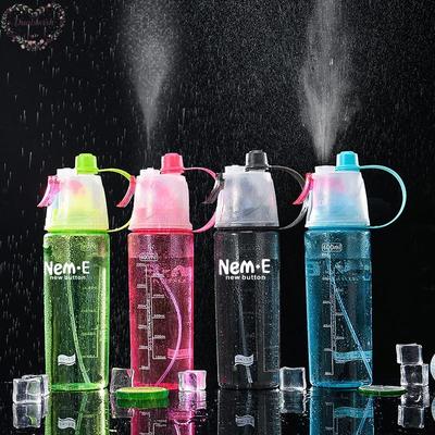 600ML Creative  Water Bottle Spray Portable Sports Riding And Hiking Water Bottle Outdoor Sports Water Bottle