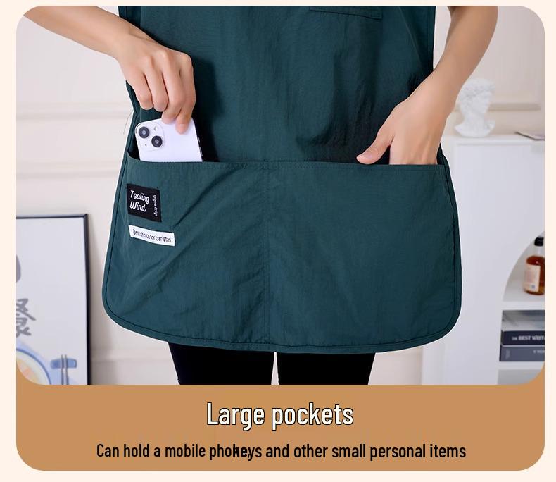 Grembiule a Gilet Impermeabile e Resistente all'Olio per Caffetteria, Catering, Barbiere e Uso Domestico - Traspirante, Resistente all'Usura, Regolabile