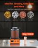 Electric Melting Furnace, 1350W Electric Melting Furnace Kit, 2102/1150 Metal Smelting Machine with 3kg Ceramic Crucible, Gold Smelting Kit for