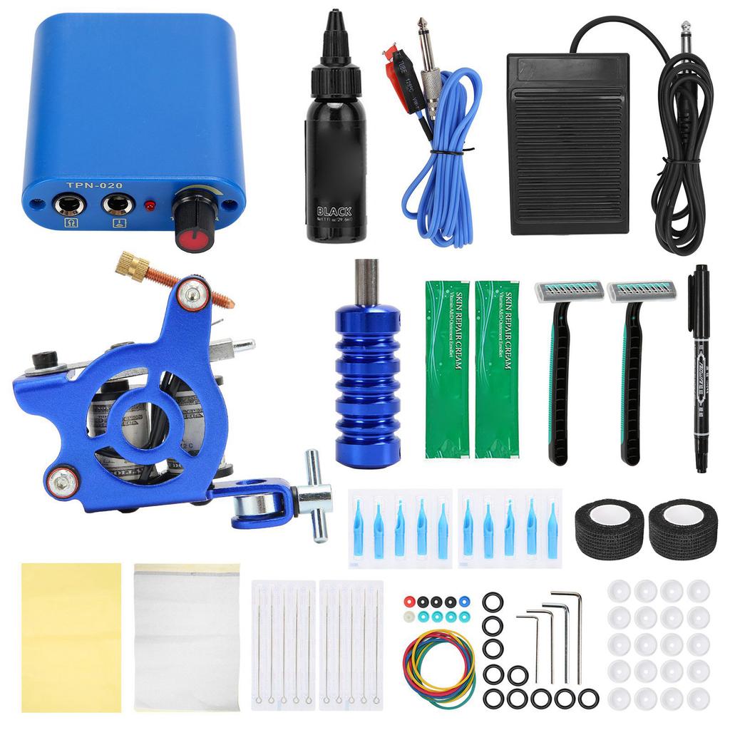 Complete Tattoo Machine Kit Tattoo Pigment Repair Cream Tattoo Accessories for Beginners 90‑265VUS