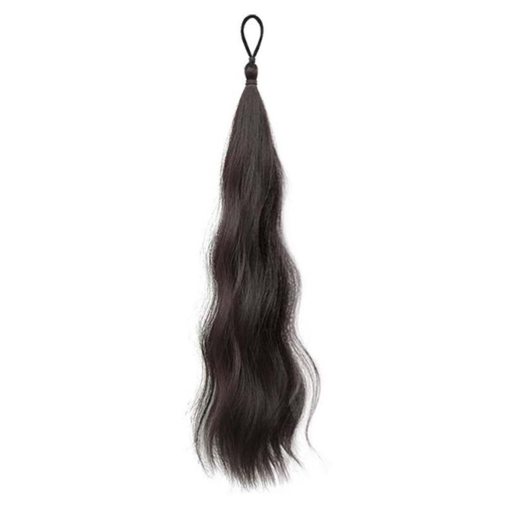 All-in-one Self-winding Hair Bundle Synthetic Flower Bud Hair Bun Hair Bag  For Girls