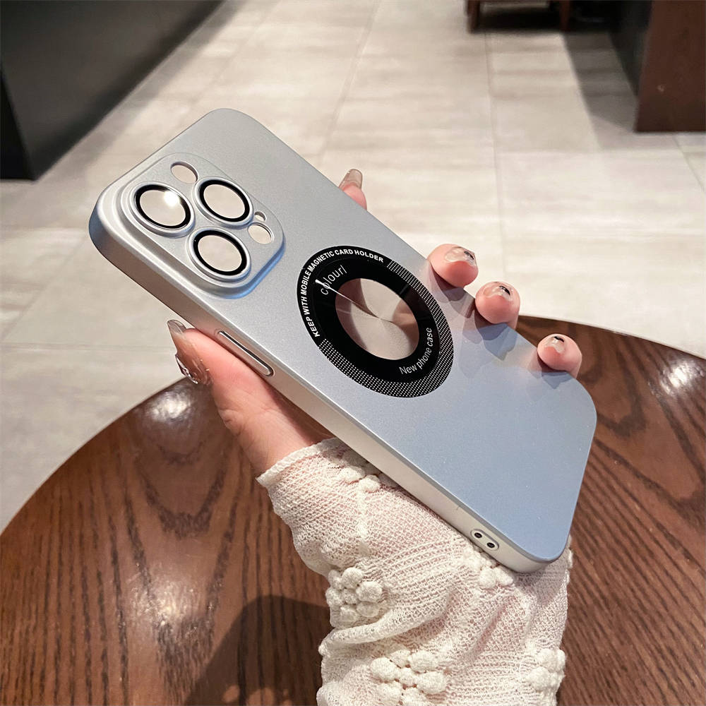 Magnetyczne etui do ładowania bezprzewodowego na telefon iPhone 14 13 12 Pro Max 14 Plus 14 Pro Max Wstrząsoodporny ochraniacz obiektywu aparatu Twarda obudowa