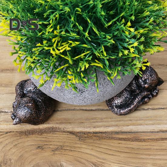 3Pcs Plant Pot Support Decorative Garden Animal Theme Plants Flower Pot Feet Synthetic Resin Pot Elevators
