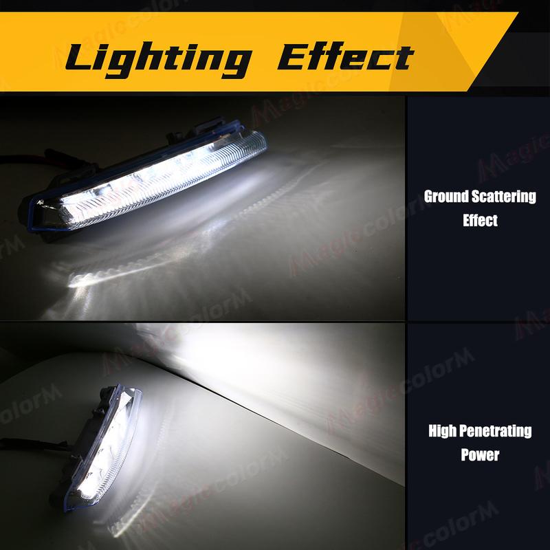 Auto Front Tagfahrlicht Für Mercedes-Benz W204 W212 C250 C280 C350 E350 DRL Nebelscheinwerfer 12V A2049068900 A2049069000