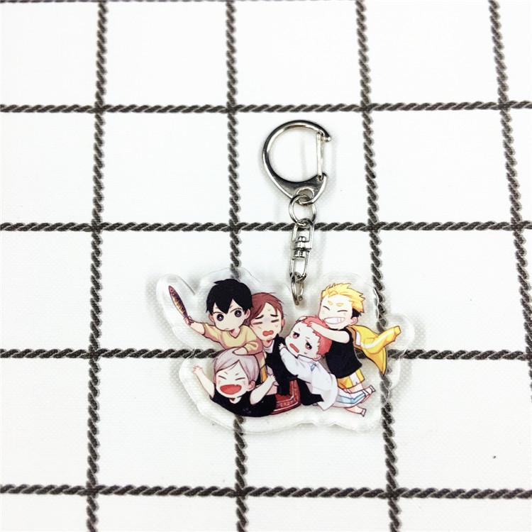 Haikyuu!! Double-Sided Keychain Pendant: Hinata, Kageyama, Kenma