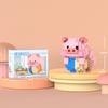 Micro-particle Pig Diary Cartoon Pig Doll Model Ornaments Children's Educational Toys Assembled Building Blocks