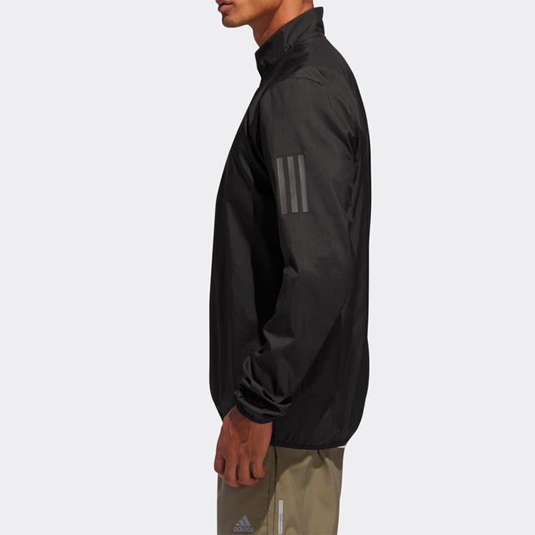 adidas Jackets Men's Black Stand Collar Moderate Other DQ2537