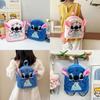 Stitch Plush Backpack For Students With Cushioned Straps Durable Polyester Material Special Characters Included