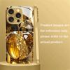 Kreatives Vergoldetes Kristall Gold Metallic Lackiertes Glas Handyhülle Für iPhone 17 16 15 14 13 12 11 Pro Max 15 14 Plus 17 Air 16E Hülle