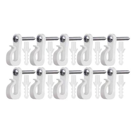 Christmas Light Hooks Plant Cabinet Ceiling Hook Stainless Steel Screw Hook for String Lights Garden Decor Keys
