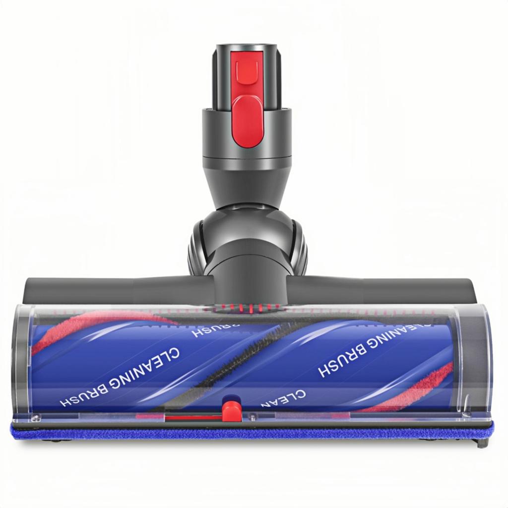 Electric Floor Brush Head For Dyson V7 V8 V10 V11 V15 Vacuum Attachments With Green LED Dust Light,Quick-Release