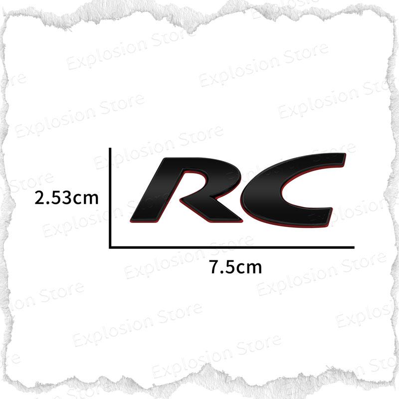 3D Metal Car Decor RC Emblem Rear Trunk Badge Fender Sticker Body Decals For RC Sport 301 308 307 208 5008 107 206 207