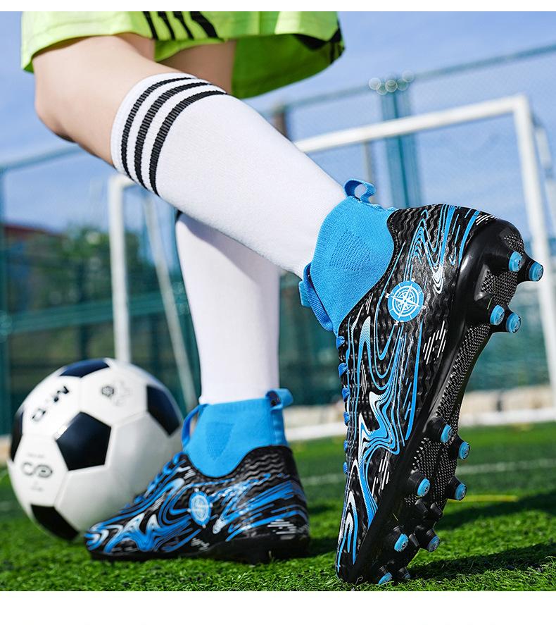 Soccer Shoes for Kids Youth Long Spike Broken Spike Sports Sneakers for Students Low Top Training Soccer Shoes