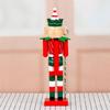 Wood Elf Nutcrackers with Candy Canes Designs Christmas Tabletop Tiered Tray Figurine for Collectors Ornament Gift