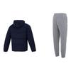 Under Armour Solid Color Casual Stand Collar Long Sleeve Down Jacket Printed Breathable Casual Knitted Sports Pants Set 23600801-013+23600704-014