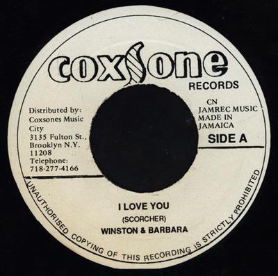 7-Zoll Schallplatte BARBARA & WINSTON / THE GAYLADS - I Love You / Red Rose KEINE Coxsone Records Jamaika Reggae, Ska & Dub Gebraucht