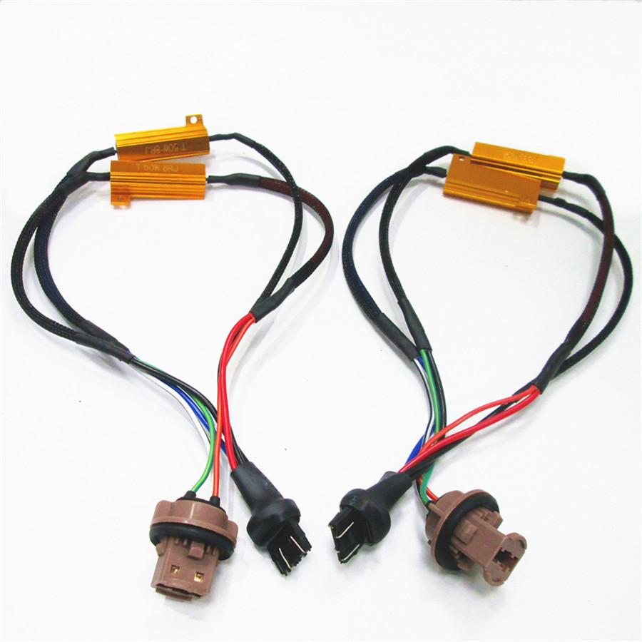 7443 42SMD 2835 LED-Glühbirnen Blinkerlicht Switchback Weiß/Bernsteinfarben Fehlerfreie Blinkerglühbirnen 2 Stück