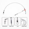 Stainless Fishing Rigs Fishing Wire Leader Line Rig with Swivels Snap Wire Leader for Hooks Saltwater Fishing Accessory
