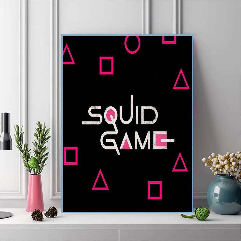 Squid Game 100% Round Full Drill 5D DIY Diamond Painting Embroidery Cross Stitch Rhinestone Décor