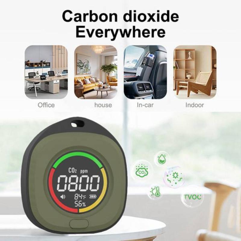 K5 3In1 Portable Carbon Monoxide Detector Co Air Quality Portable Monitor Led Screen Usb Charging For Indoor And Travel