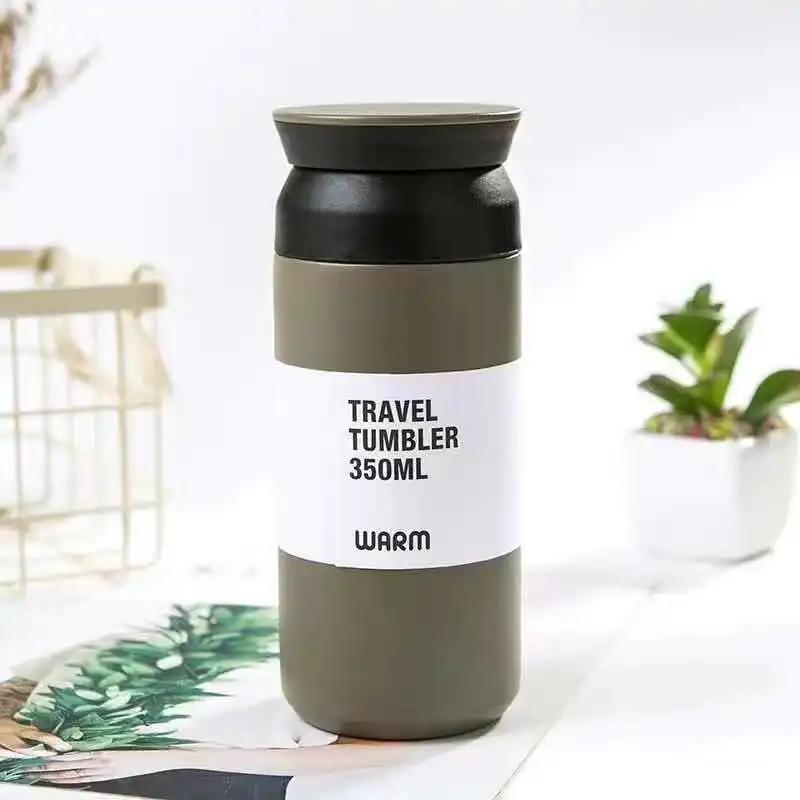500ml Thermos Cups Coffee Mug Insulated Water Bottle Stainless Steel Thermal Tumbler Vacuum Flask Portable Travel Office Mugs