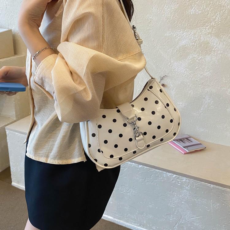 Stylish Polka Dot Women's Underarm Bag - 2026 Summer Collection, Niche Design, Perfect for Casual Work and Commute