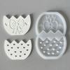 Silicone Easter Bunny Mold Flexible Flower Basket Casting Mold for Epoxy Plaster Wax DIY 3D Easter Decorations And Crafts Gift