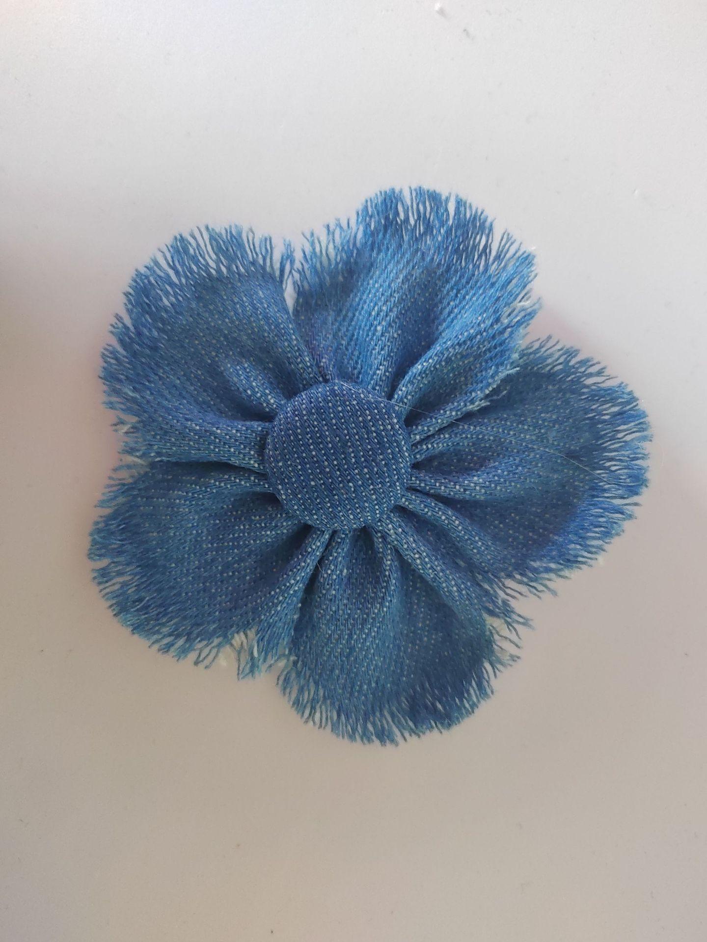 

Новая мода ретро джинсовая ткань 8 см цветы аксессуары своими руками одежда обувь и шляпы сумки аксессуары