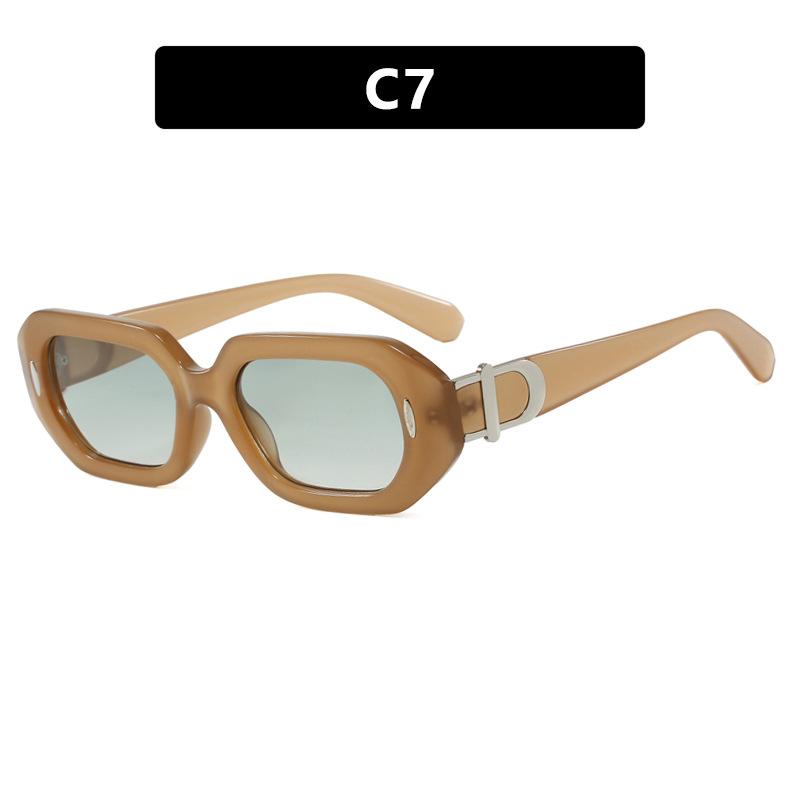 JYL Small Square Retro Sunglasses UV400 Women Street Style Daily UV Shield / 5017