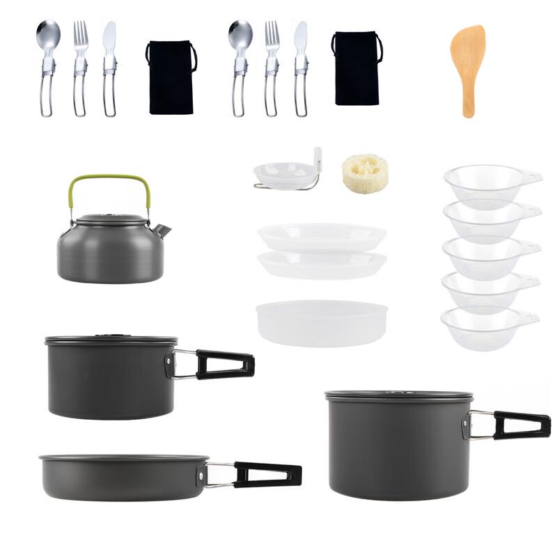 Hanlu Outdoor Camping Cookware and Teapot Set