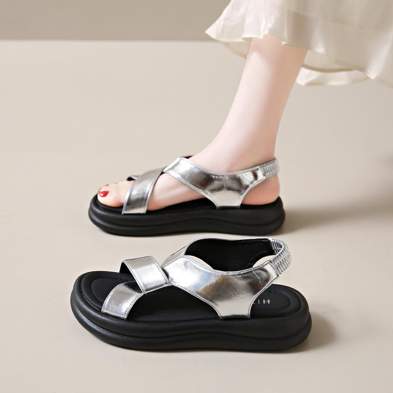 Sandals women's summer skirt soft sole not tired feet 2025 new non-slip slippers outer wear sports Roman shoes casual