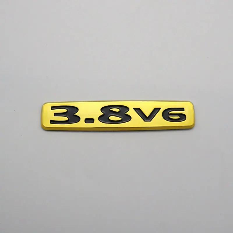 

For Pajero 3.8 V6 3.8v6 Emblem Silver Gold 3D Car Sticker Rear Trunk ABS Plastic Logo Badge Decal Nameplate золотой