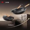 Sanhe Nitride Titanium Iron Flat Bottom Wok
