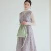 Floral Tie Eco Bag Mini-Cross_GREEN