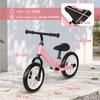 11.2" Balance Bike for 2-5 Years, Toddler Bike with Lighting Wheels, Adjustable Seat & Handlebar, 360 Degrees Steering, Pink