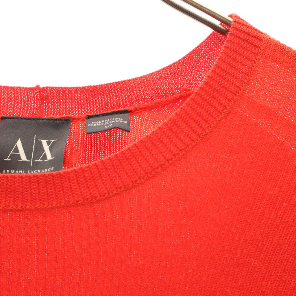 ARMANI EXCHANGE Long sleeve knit S Red Men's Used