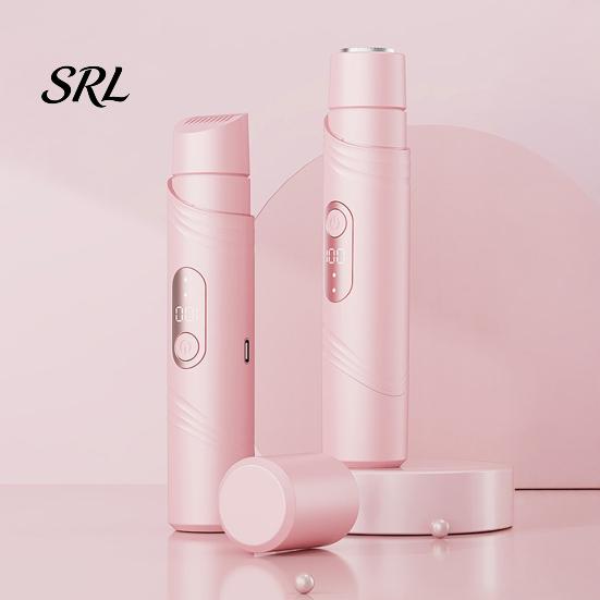 Wet Dry Electric Epilator Women Dual-Head Shaver, Rechargeable IPX7 Waterproof Bikini Trimmer, Hair Removal Tool for Face Body Underarms Legs Painless