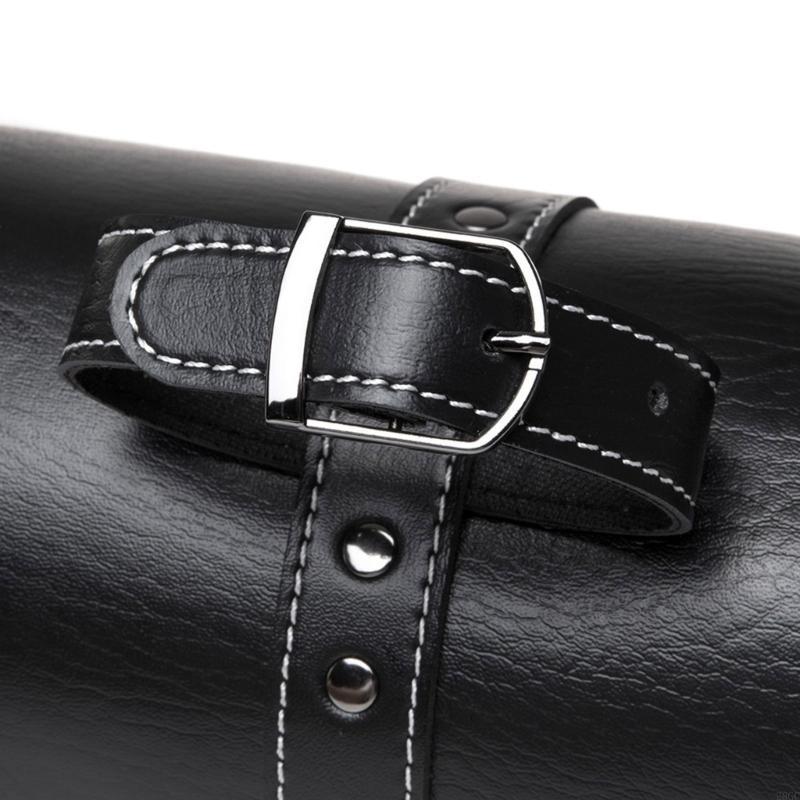 28GC Motorbike Tool Bag Front Fork Handlebar Bag Storage Universal Roll Bag Motorcycle Front Bag Vintage Saddlebag