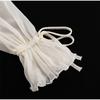 Summer Women Solid Color Pleated Dress Elegant Ruffles V-neck Long Sleeve Mini Dress Fashion Female Fold Casual Beach Party Dress