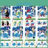 Adorable Cm2307023 Smurf Theme Diy Puzzle Stickers For Kids Creative Fun
