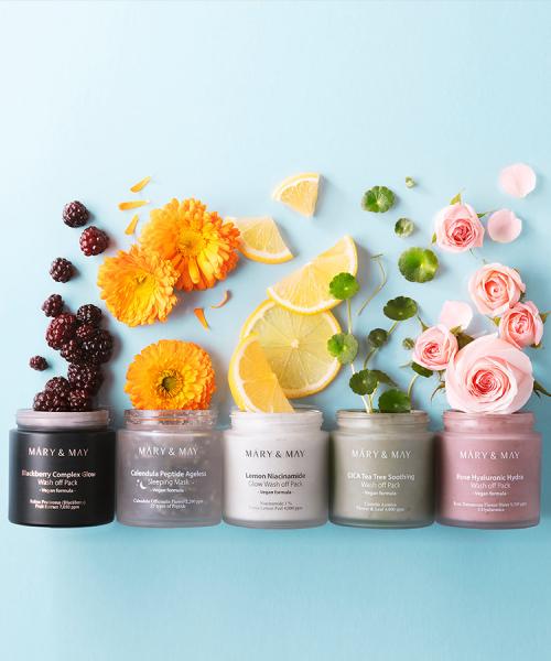 Mary&May Vegan Lemon Niacinamide Glow Wash-Off Pack 125g