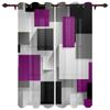Tende per finestre di arte astratta patchwork nero arancione per soggiorno cucina tende mantovane tende alla moda per camera da letto
