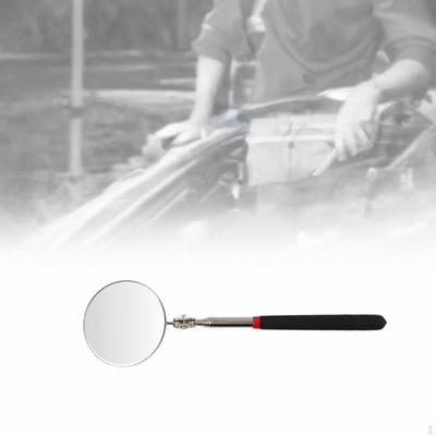 Automotive Inspection Mirror Auto Repair Telescoping Lightweight Comfortable Handle with Lamp