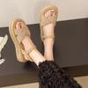 Sandals Women's Summer 2025 New Platform Women's Skirt Beach Shoes