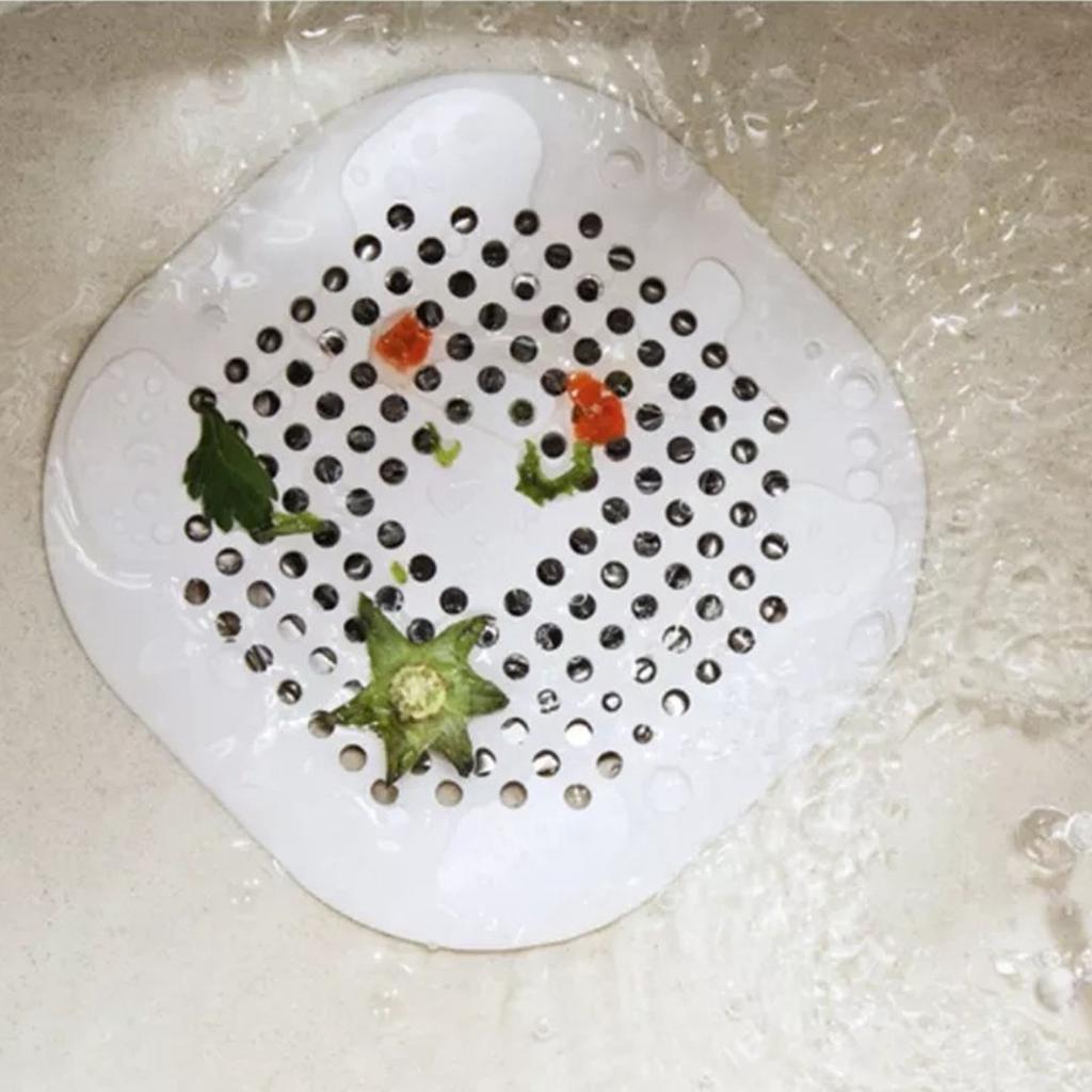 Drain Hair Catcher TPR Hair Stopper Easy Maintenance Mesh Filter Anti Clog Shower Drain Strainer for Bathroom Kitchen