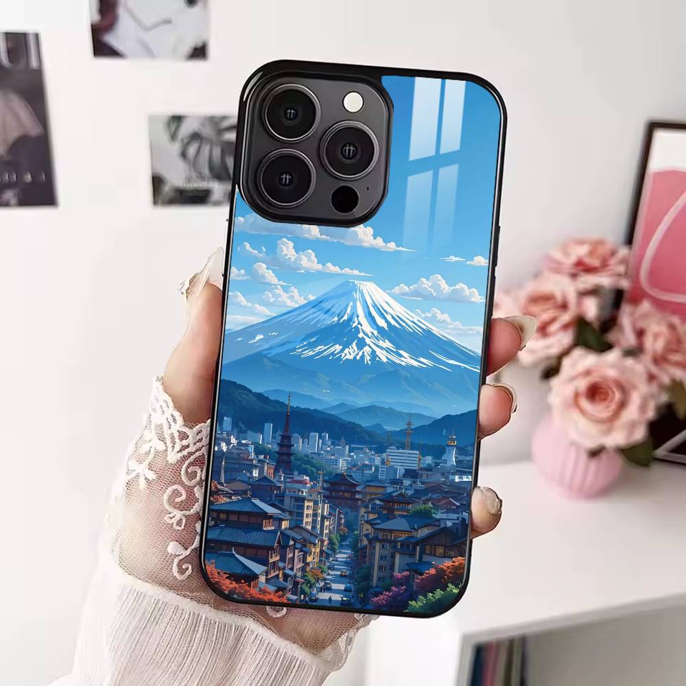 Mount Fuji Sunset Phone Case For iPhone 17,16,15,14,13,12,Plus,Pro,Max For Magsafe Magnetic Wireless Charge