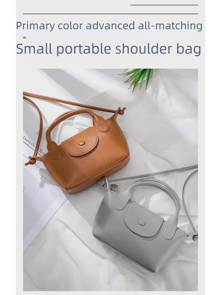 Mini borsa a tracolla in vera pelle – Borsa a tracolla quadrata alla moda da donna