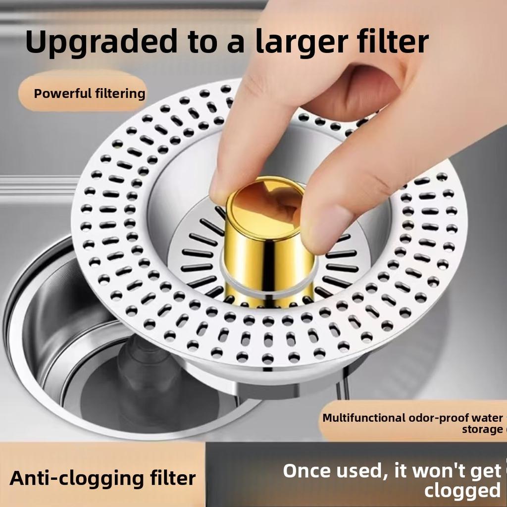 Kitchen Sink Pop-up Waste Trap Filter Screen