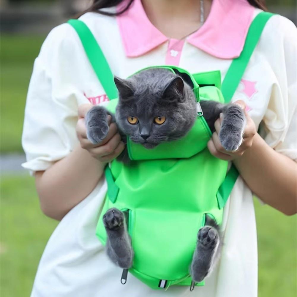 Soft Cat Backpack Breathable Anti-Scratch Bag Bite Proof Pet Travel Bag  Travel