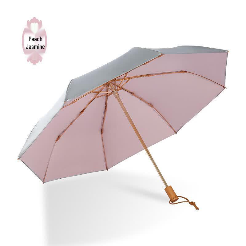 Zhuhua Gongpin Titanium Silver Dual-Layer Folding Umbrella